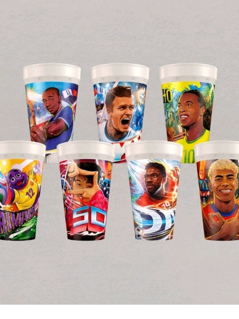 McDonald's Soccer Stars Collectible Party Cups - Multicolor